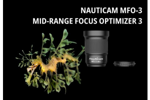 Underwater macro photography setup with Nauticam MFO-3 lens