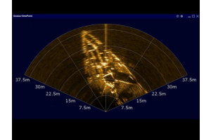 Sonar image underwater drone