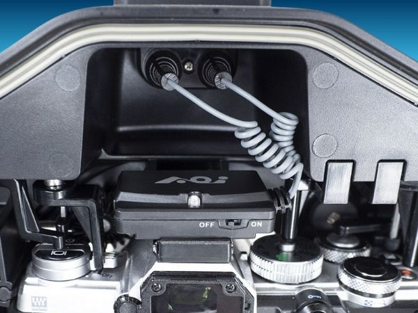 Flashtigger in underwater housing