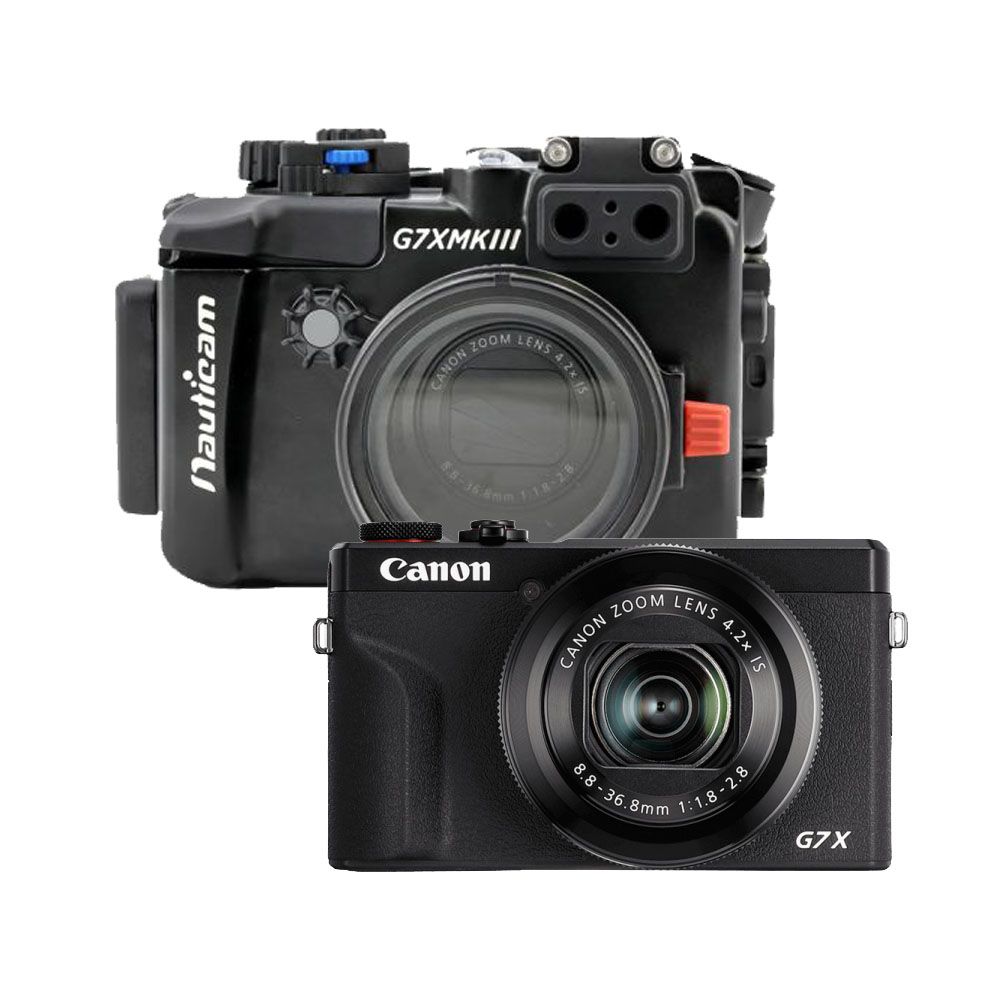 Canon Powershot G7X Mk III + Nauticam housing set