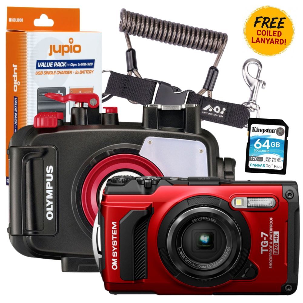 OM System TG-7 red starter pack