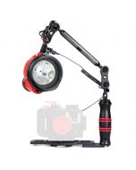 Inon D-200 Strobe set with tray with handle and ball arm set