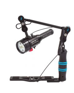 Backscatter MiniFlash2 strobe set with tray, arm, battery and charger – Image 1