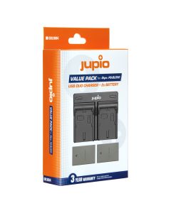 Jupio chargerset: 2x BLS-5 / BLS-50 batteries + USB charger – Image 1