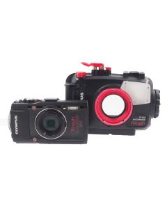 Used Olympus TG-4 + PT-056 Underwater housing – Image 1