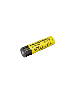 High-performance NiteCore NL1840HP 18650 battery with 4000mAh capacity and 10A output, ideal for flashlights and underwater photography.