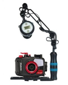 OM System TG-7 Black Pro Flash Q1i Diver Kit – Image 1