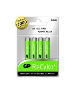 GP Recyko 4x AAA rechargeable batteries