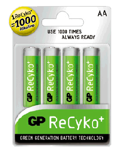GP Recyko AA (penlite) rechargeable batteries