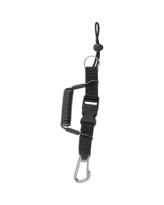 Mini reef hook with steel clip w/metal wire - Black