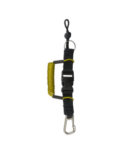 Mini reef hook with steel clip w/metal wire - Yellow