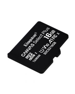 Kingston 16GB microSDHC Canvas Select 100R CL10 UHS-I + adap