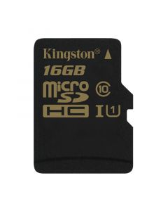 Kingston 16GB microSDHC 90R Class 10 UHS-I U3 Card +SD adapter 