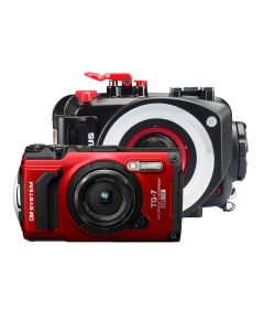 OM System TG-7 Red Super Macro Diver Kit