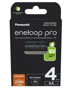 Panasonic Eneloop Pro AA 2500 mAh 4-pack penlite batteries