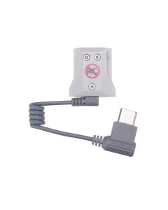 Hotshoe connector for manual use of your strobe. Connector has a USB-C connection.