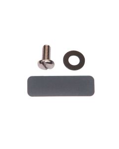 Hardware for attaching a non-Ikelite housing with central 1/4-20 threaded tripod mount to Ikelite trays.