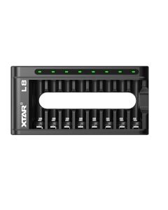 XTAR L8 Charger for 8 x AA or AAA batteries – Image 1