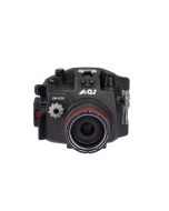 AOI UH-R50-BLK underwater housing for Canon EOS R50 front view
