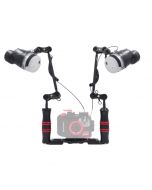 AOI Q1i duo strobeset POWER incl ball arm set, Batteries, Charger – Image 1