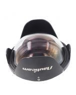 Used Nauticam N120 140mm optical glass fisheye port /w shades – Image 1