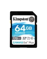 Kingston 64GB SDXC Canvas Go Plus 170R C10 UHS-I U3 V30