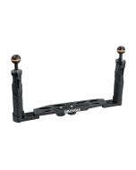 Divevolk adjustable dual handle tray. Tray is equipped with two ball mounts at the handles.