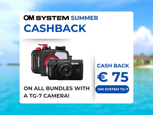 € 75 Holiday Cashback OM System TG-7