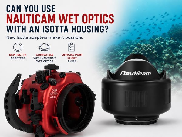 Nauticam wet optics on Isotta underwater housing