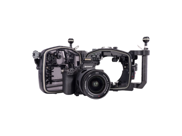 Inside of AOI underwater camera housing