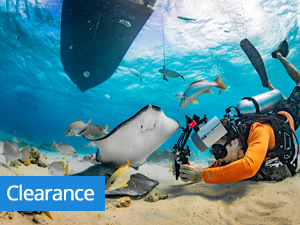 Clearance underwater camera gear