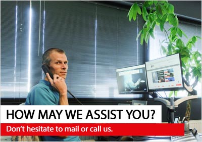 Questions? Just call us!