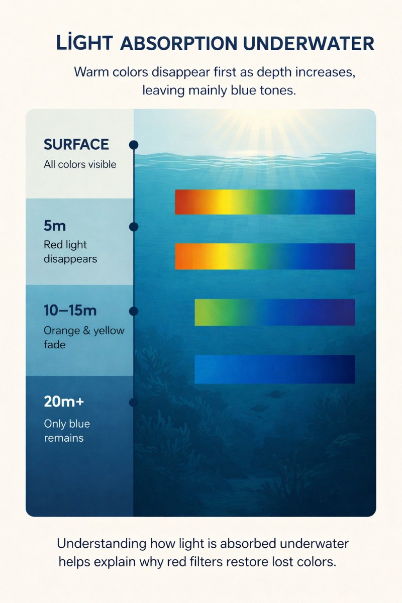 light absorption underwater