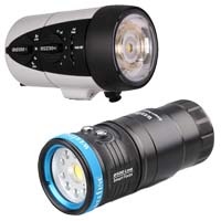 Underwater strobes and video lights for photography and videography